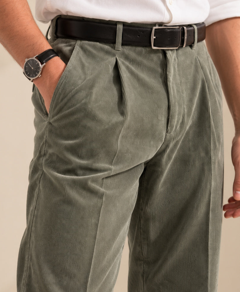 Grey Corduroy Pants