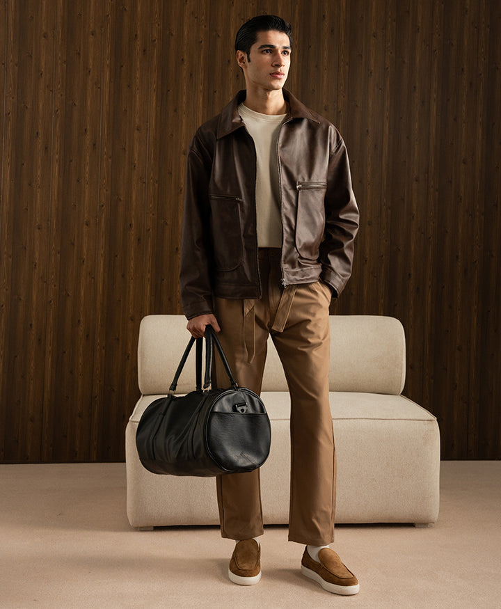 Coffee Fitted Hero Trouser Pant