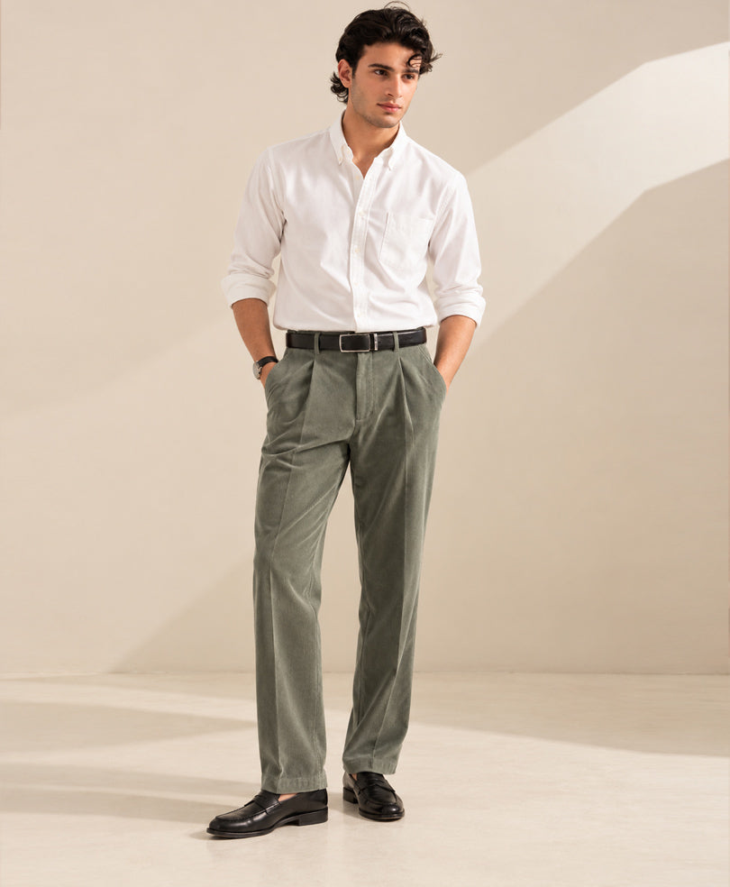 Grey Corduroy Pants