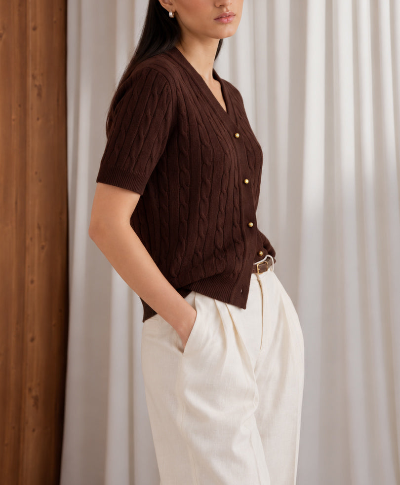 Chocolate Winter Cardigan (Women)