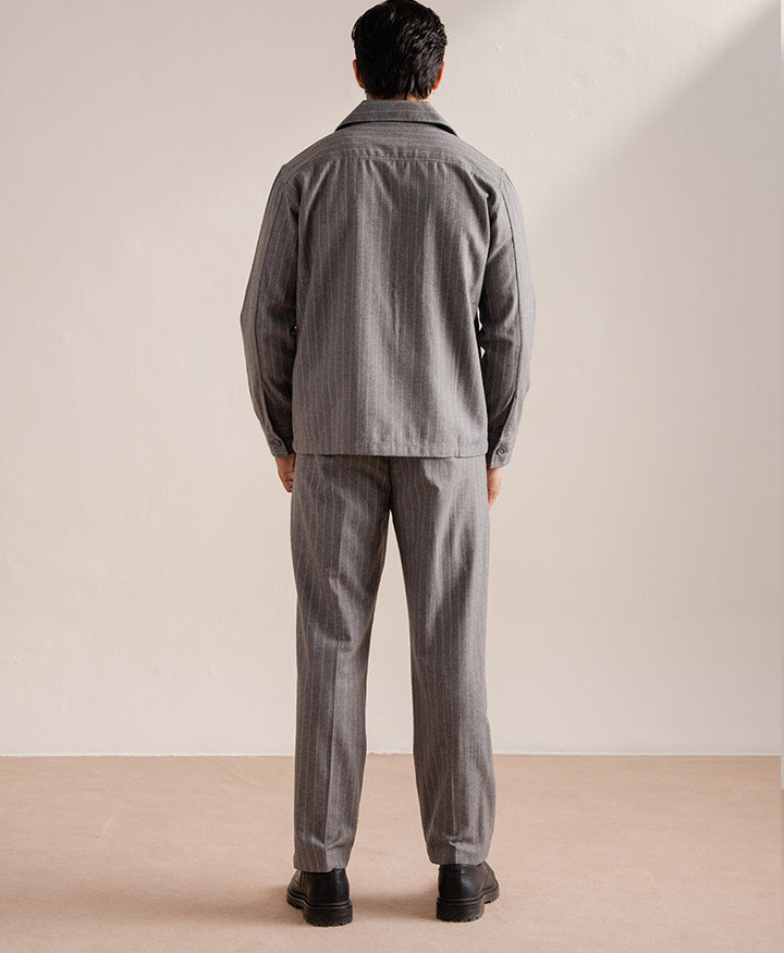 Grey Pinstripe Jacket