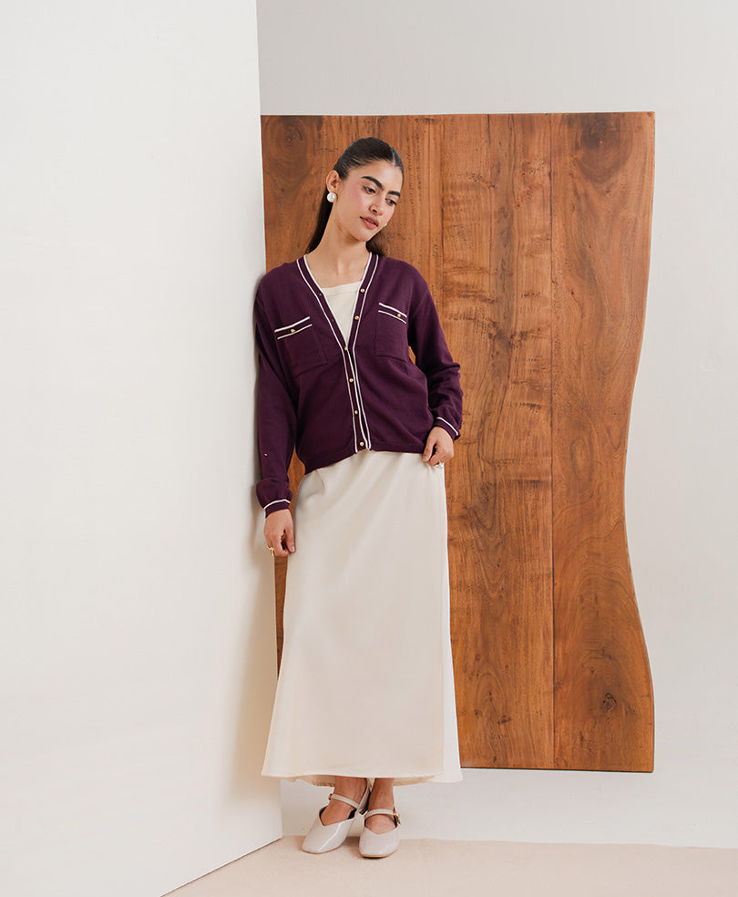 Burgundy Maison Cardigan (Women)