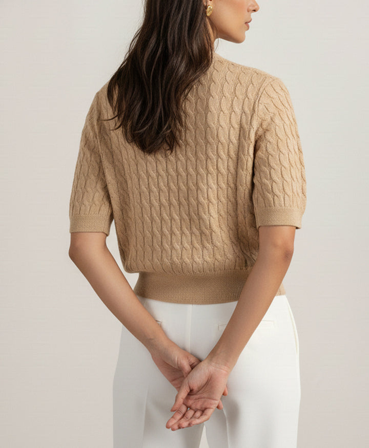 Beige Winter Cardigan (Women)