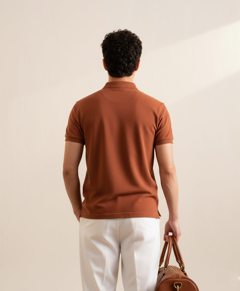 Ginger Brown Basic POLO