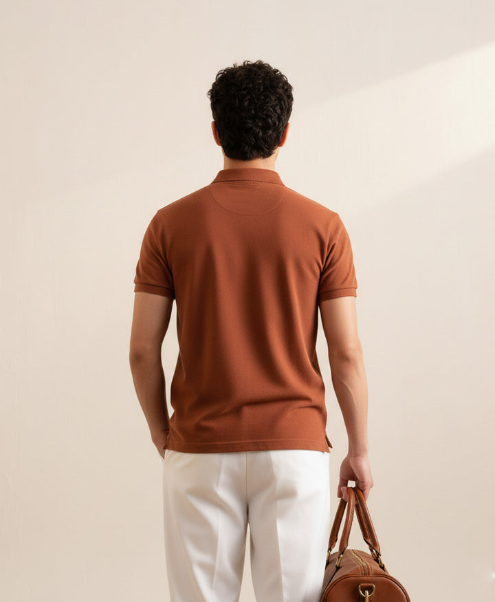 Ginger Brown Basic POLO