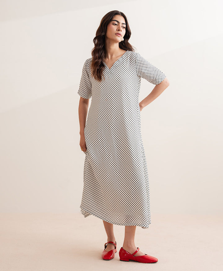 OFF White Polka Dot Dress (Women)