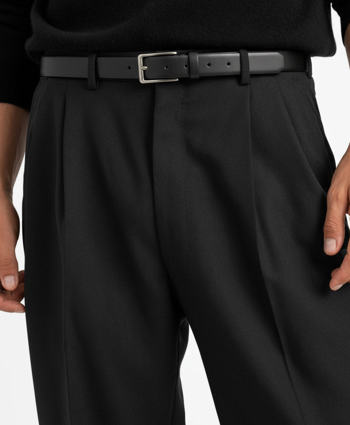 Charcoal Pleated Dress Pant