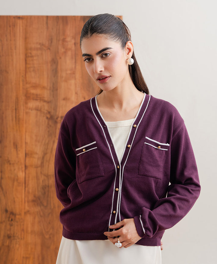 Burgundy Maison Cardigan (Women)