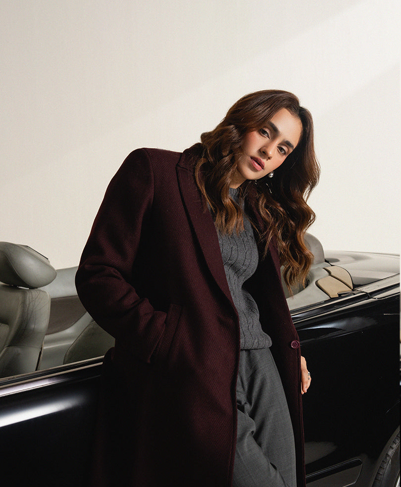 Grey Wide Leg Tailored Pants (Women)