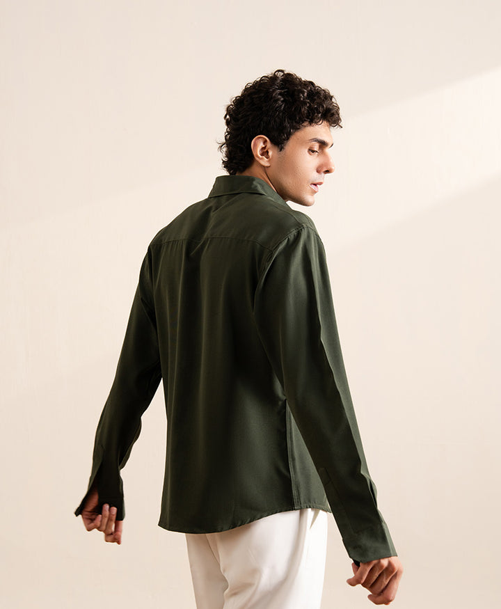 Olive Classic Sleek Shirt