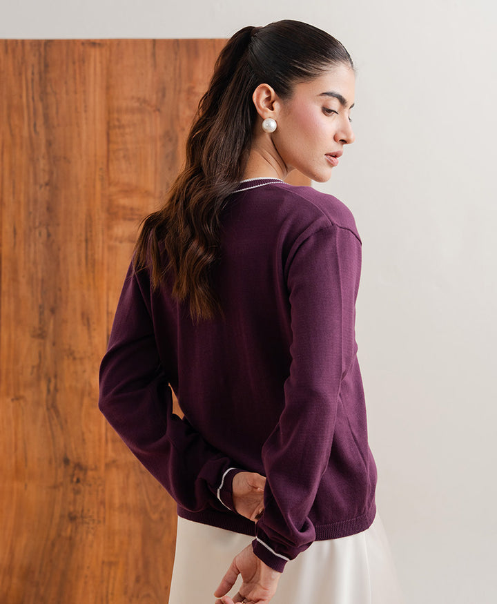 Burgundy Maison Cardigan (Women)
