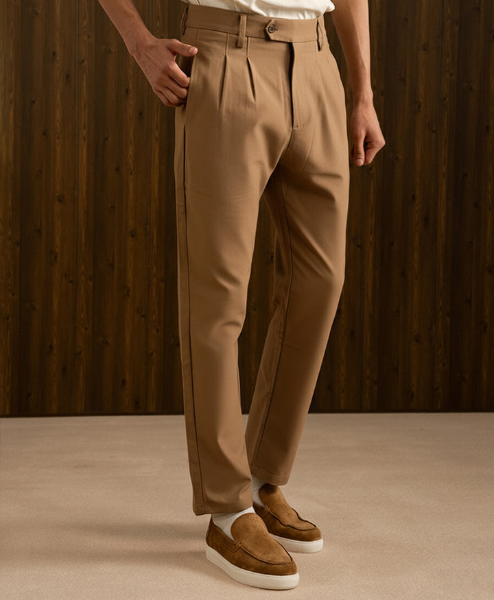 Coffee Fitted Hero Trouser Pant