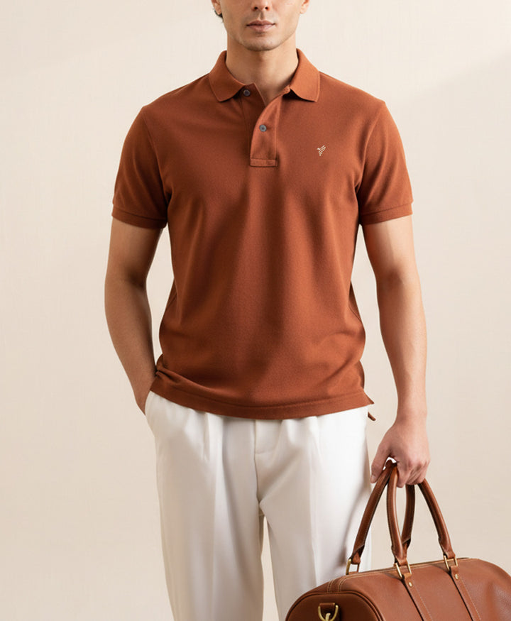 Ginger Brown Basic POLO