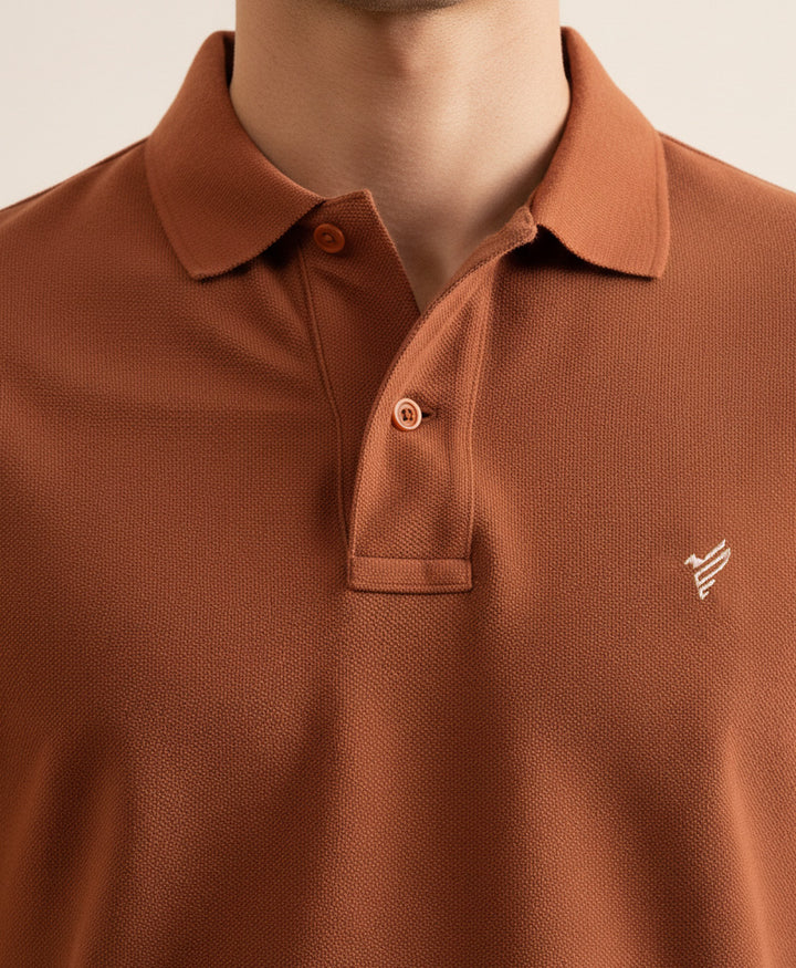 Ginger Brown Basic POLO