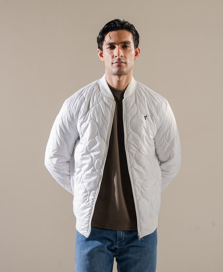 White Diamond Quilted Jacket