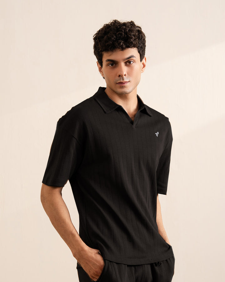 Black Drop Needle Shirt