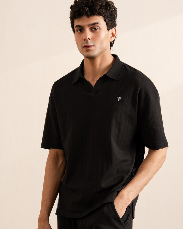 Black Drop Needle Shirt