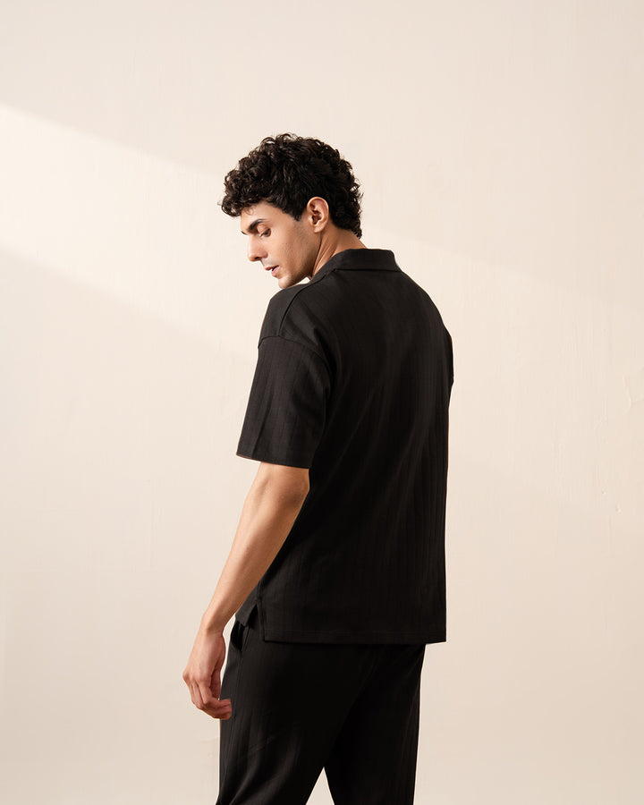 Black Drop Needle Shirt