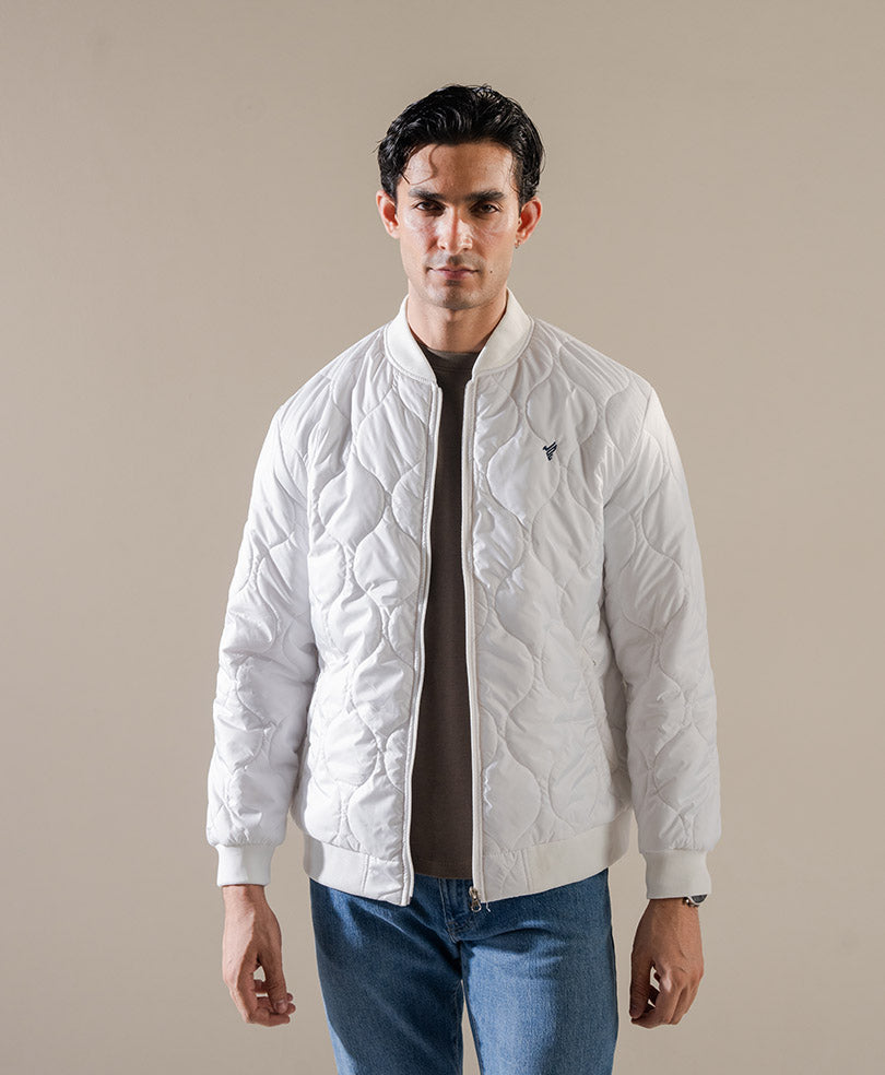 White Diamond Quilted Jacket