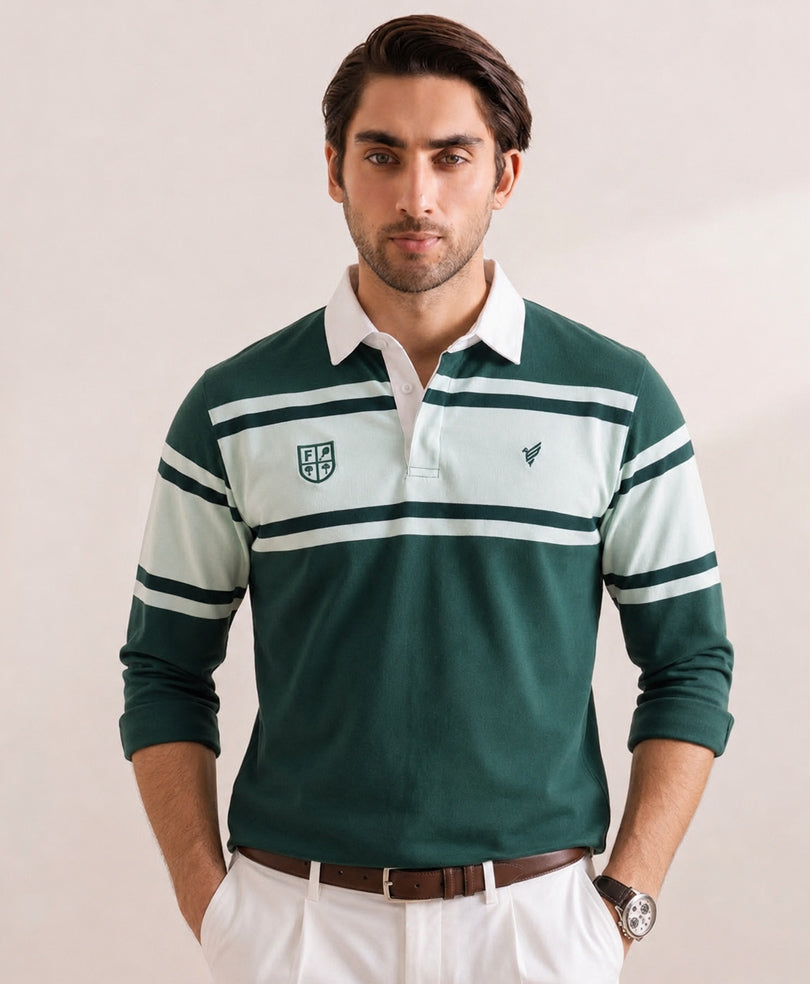 DK Green Resort Rugby Shirt