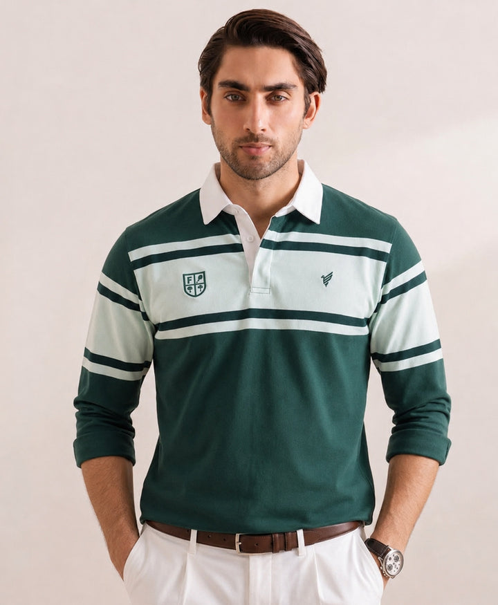 DK Green Resort Rugby Shirt