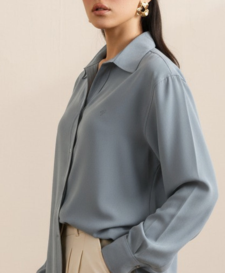 Ice Blue Classic Sleek Shirt (Women)