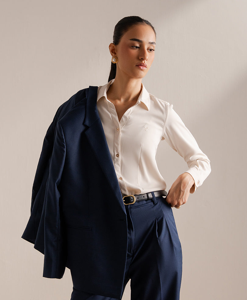 Montclair Navy Tailored Blazer (Women)