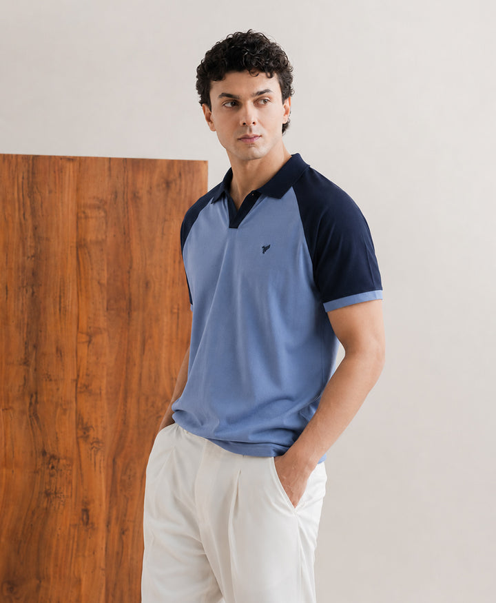 Pastel Contrast Raglan POLO