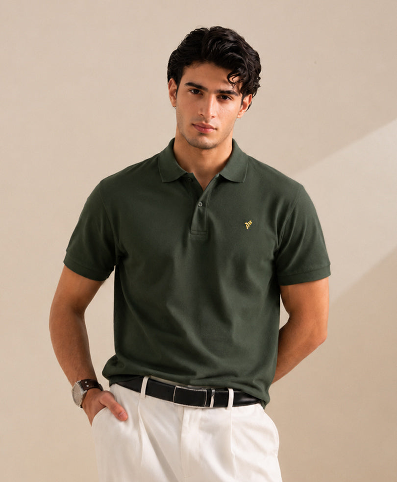 Hunter Green Basics POLO