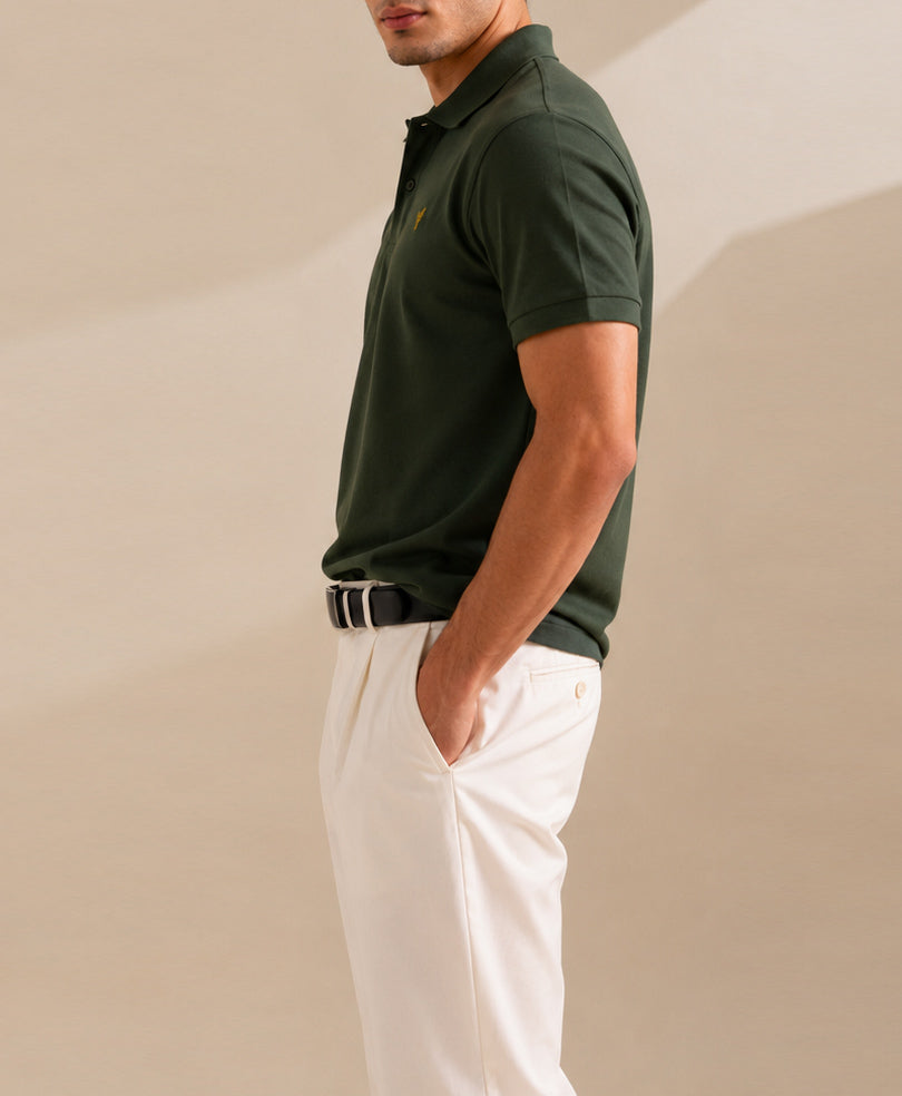 Hunter Green Basics POLO