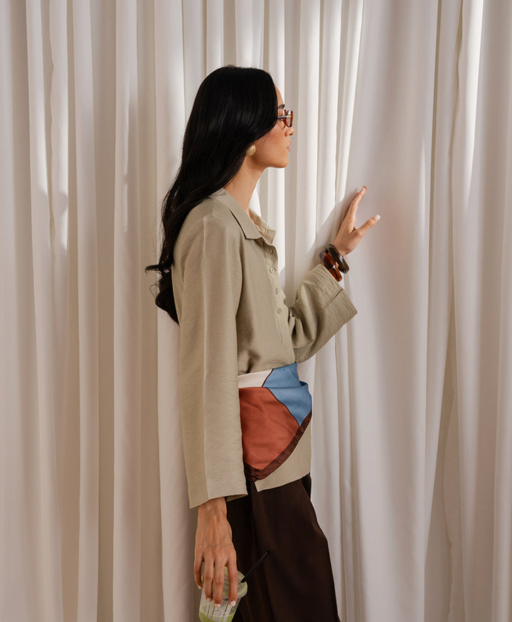 Mint Half Placket Shirt (Women)