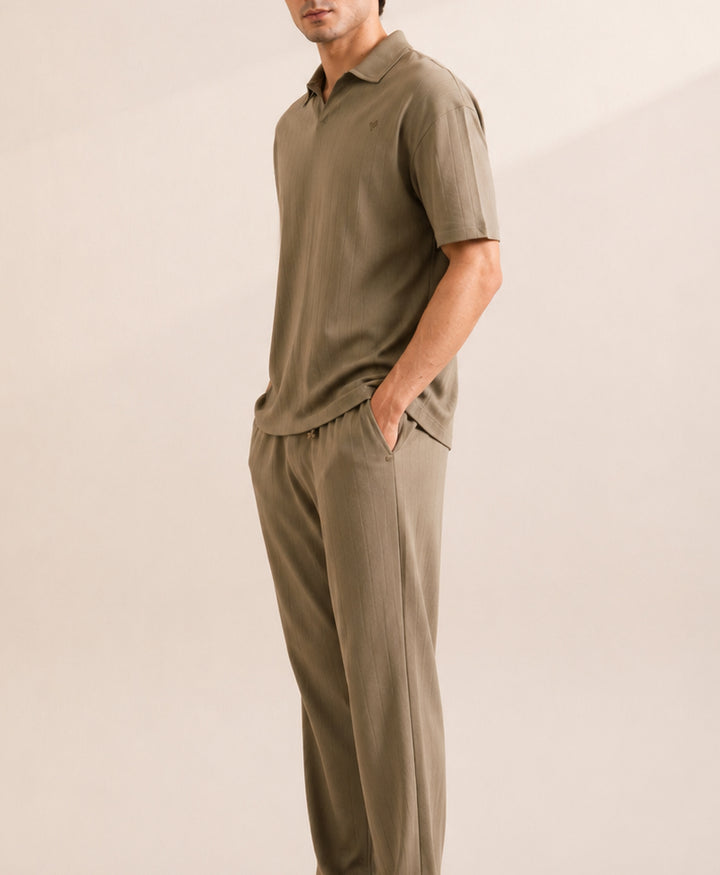 Stone Grey Drop Needle POLO