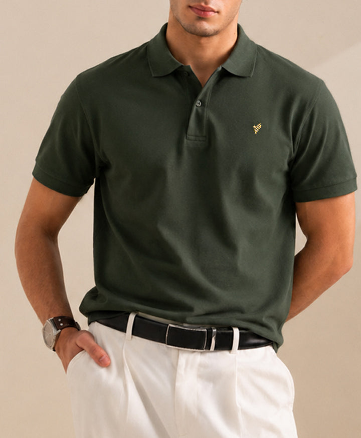 Hunter Green Basics POLO