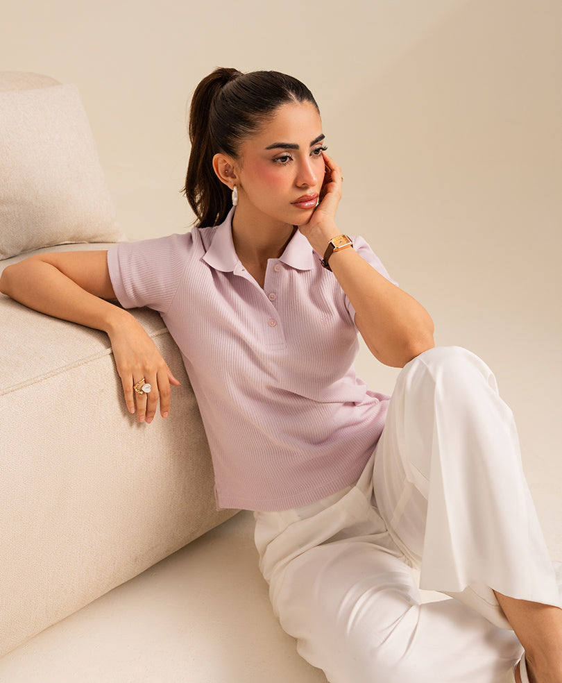Lilac Waffle POLO (Women)
