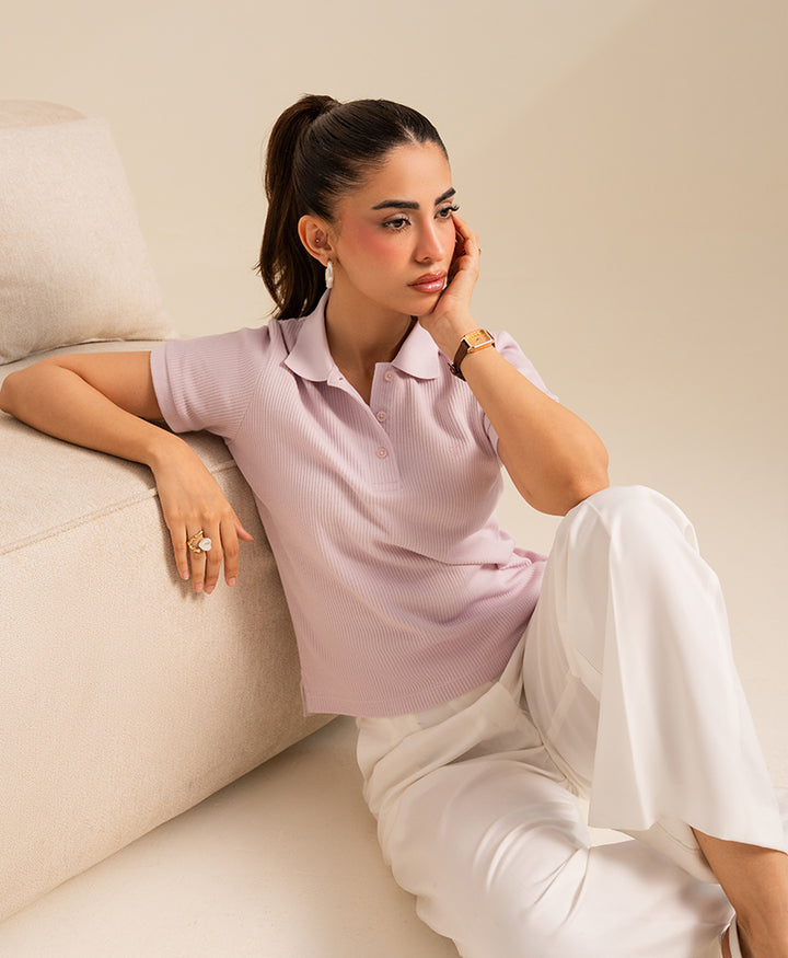 Lilac Waffle POLO (Women)