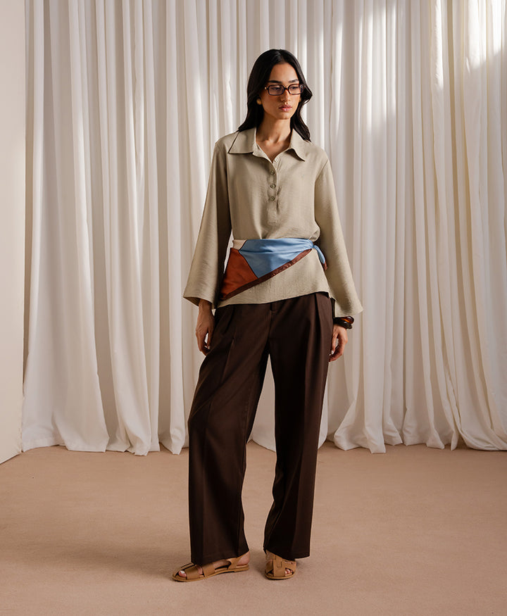 Mint Half Placket Shirt (Women)