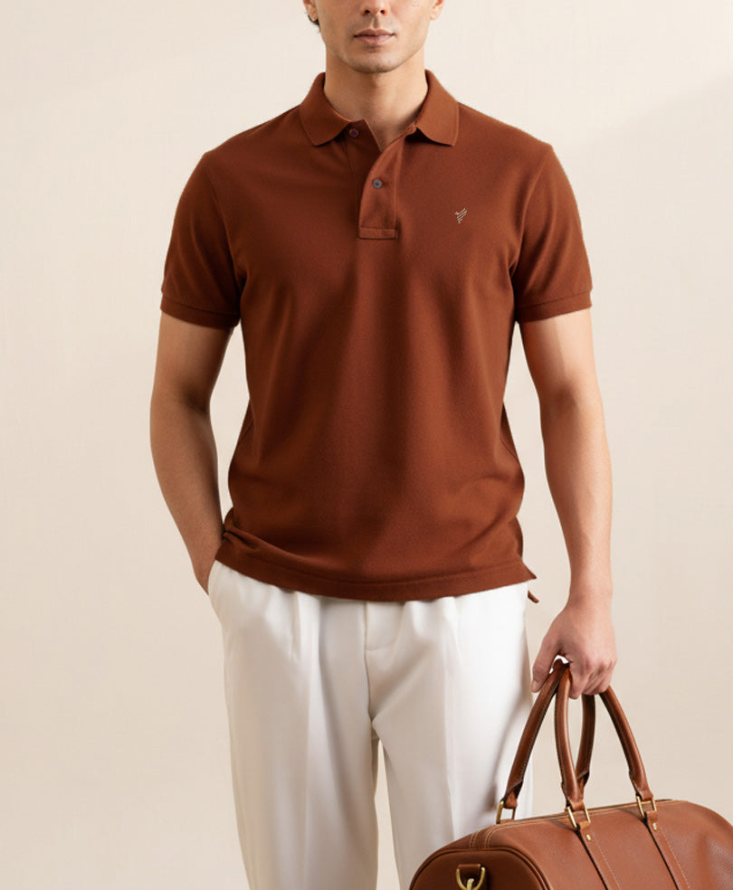 Rustic Maroon Basics POLO