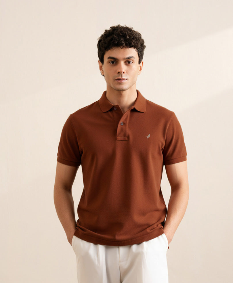 Rustic Maroon Basics POLO