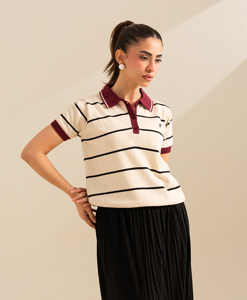 Varsity Stripe POLO (Women)