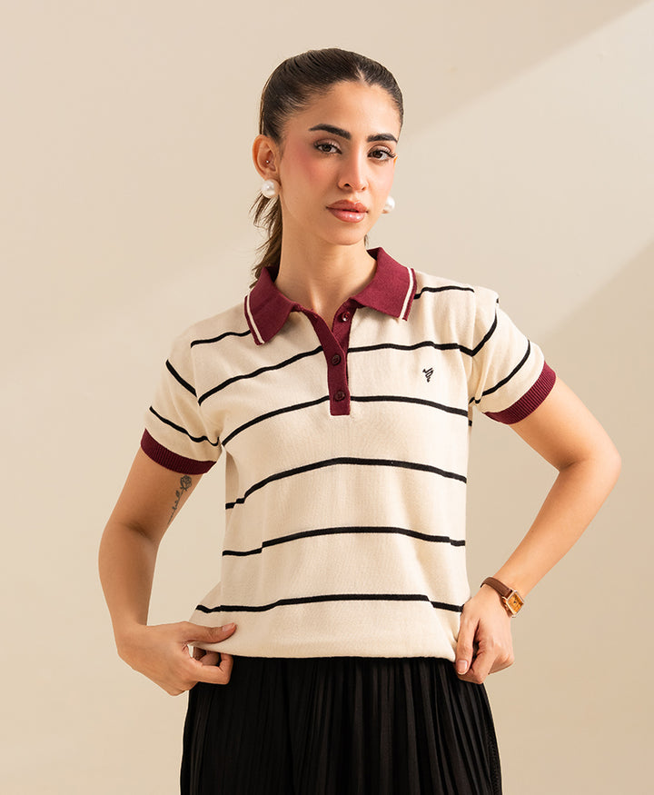 Varsity Stripe POLO (Women)