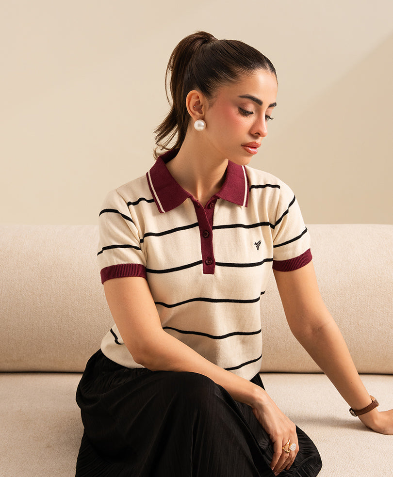 Varsity Stripe POLO (Women)