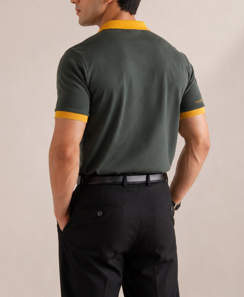 Green Contrast Resort POLO