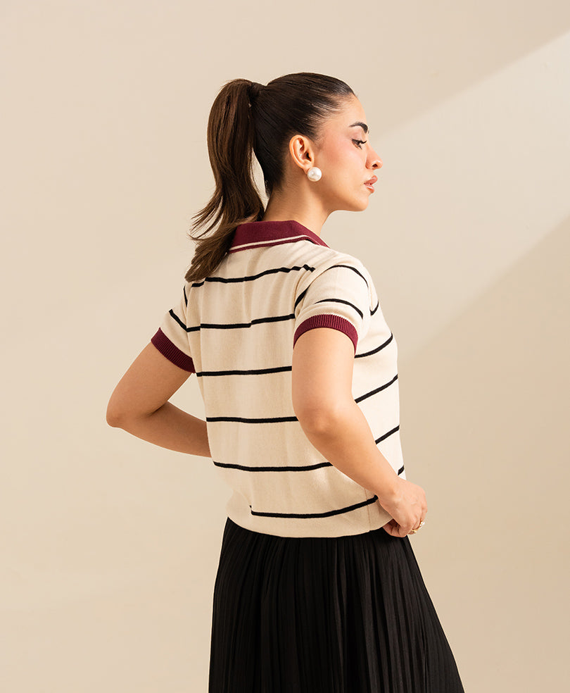 Varsity Stripe POLO (Women)
