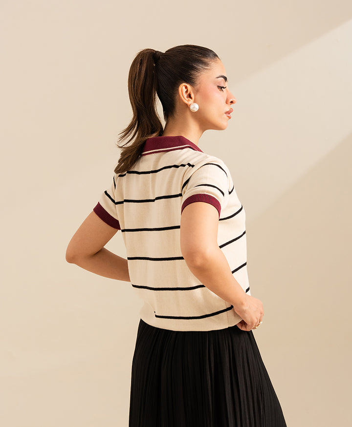 Varsity Stripe POLO (Women)