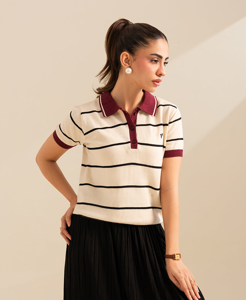 Varsity Stripe POLO (Women)
