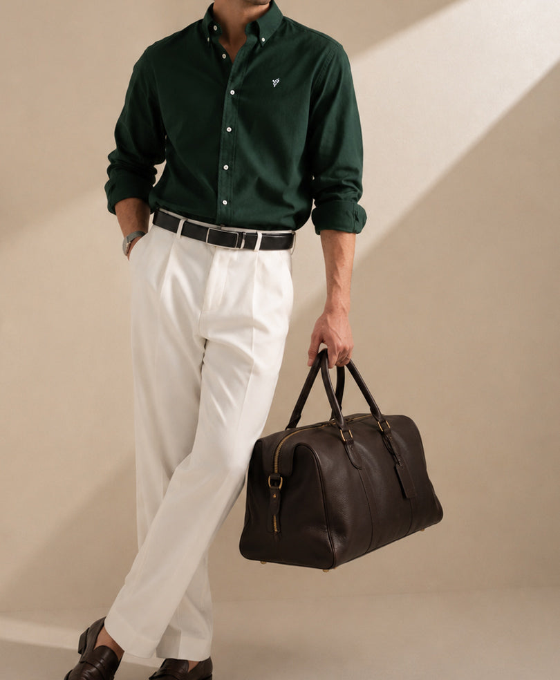 Dk Green Oxford Shirt (Slim / Modern Fit)