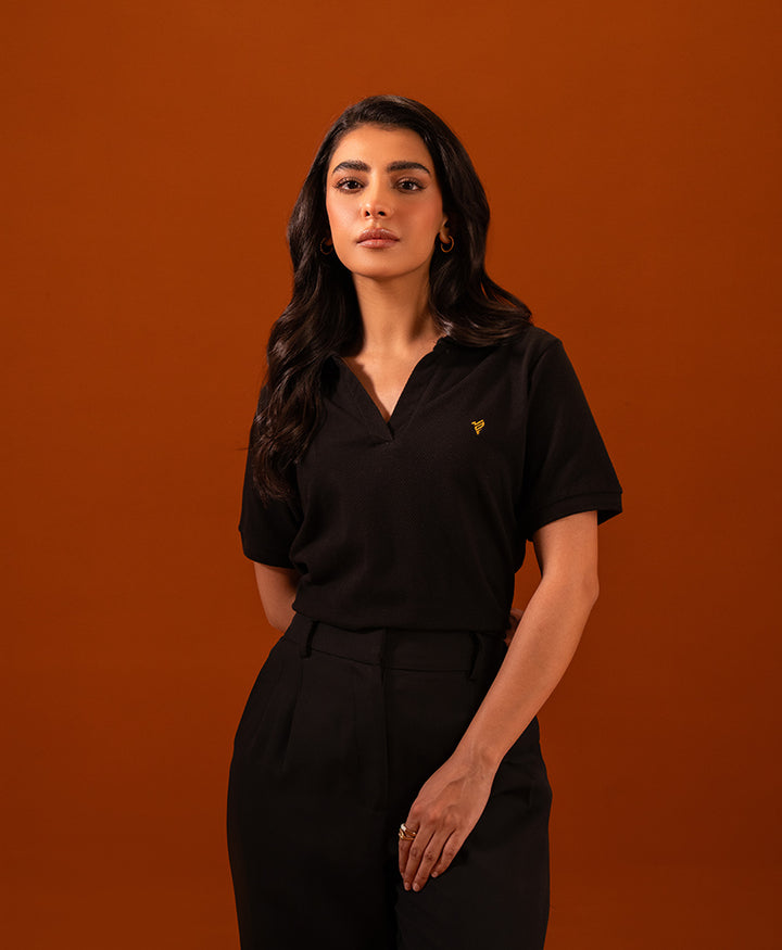 Black Popcorn POLO (Women)