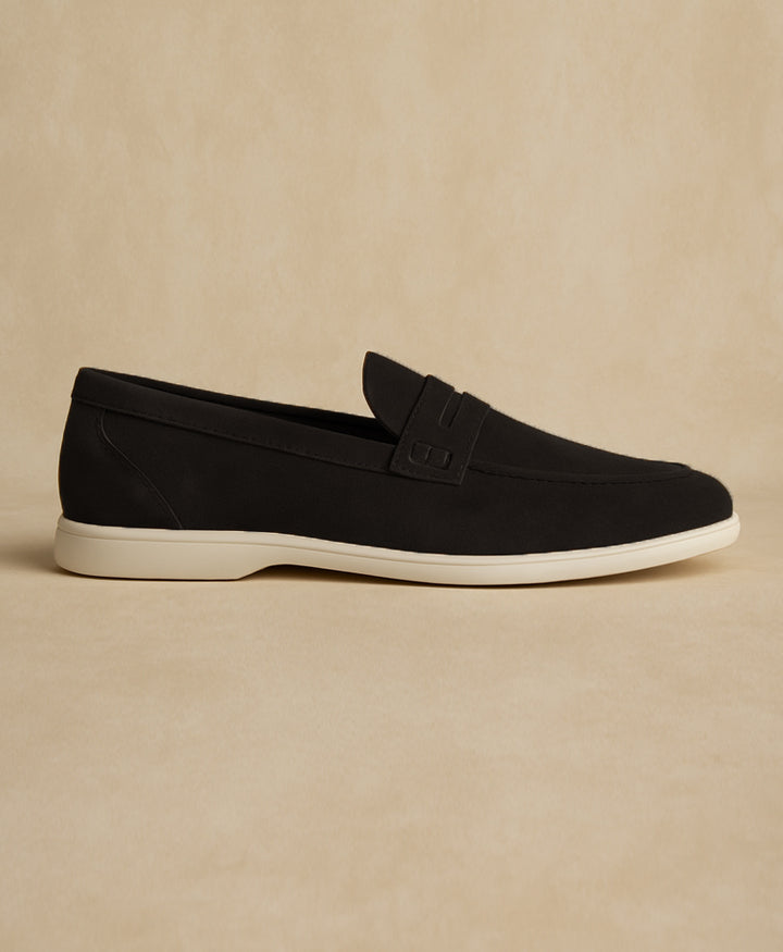 Suede Loafer Noir Shoes