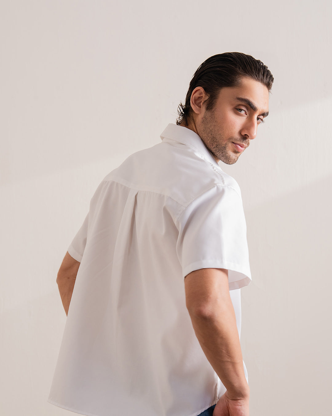 White Boxy Fit Shirt