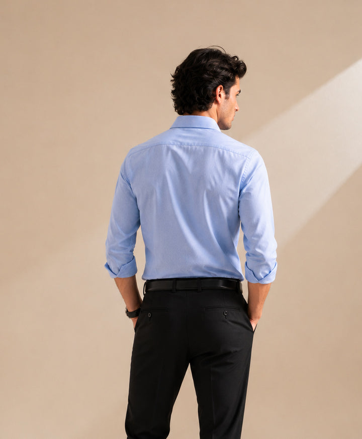 Business Sky Blue Shirt (Slim / Modern Fit)